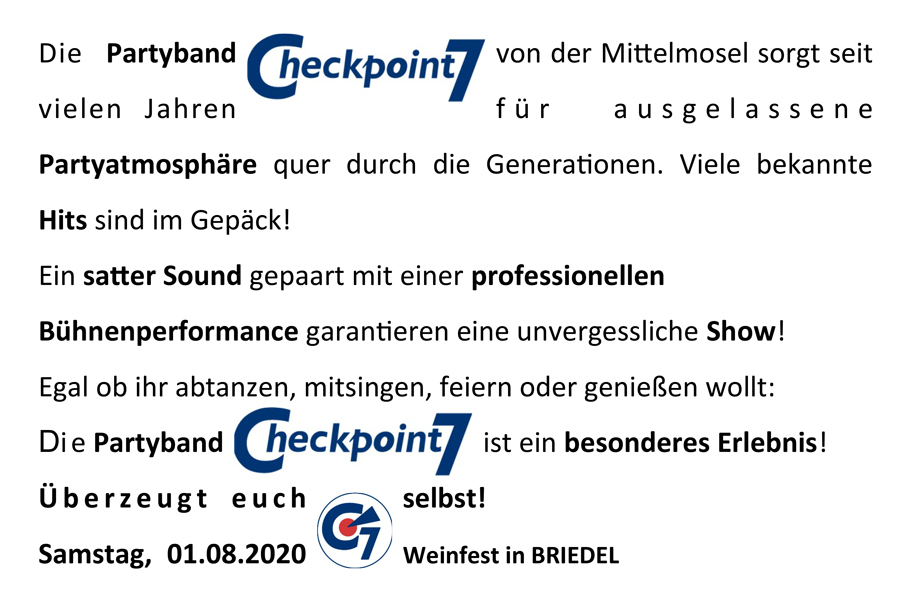 Checkpoint Pressetext Briedel 2020